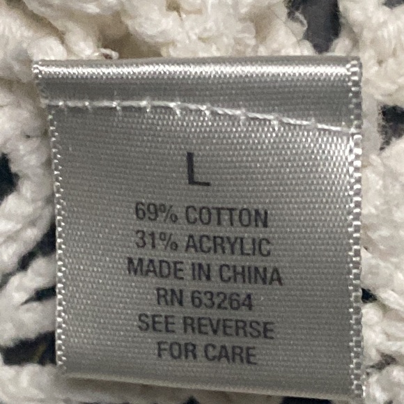 Dressbarn Cream Knitted Blouse Size L - Picture 3 of 6